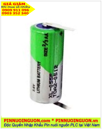 XENO XL-055F; Pin nuôi nguồn PLC XENO XL-050F lithium 3.6v 2/3AA 1650mAh Pin ER14335 (CHÂN THÉP)